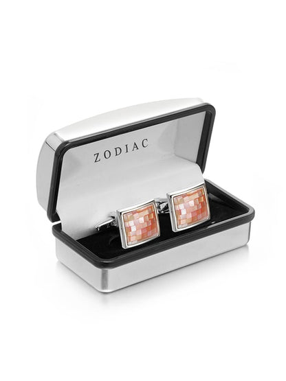 Pink Mother-Of-Pearl Cufflinks