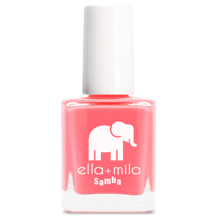 Pinktini coral pink nail polish bottle – ella+mila