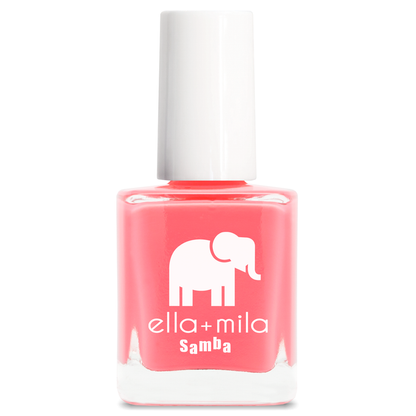 Pinktini coral pink nail polish bottle – ella+mila