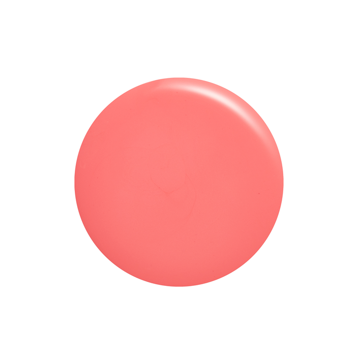 Pinktini coral pink nail polish color swatch