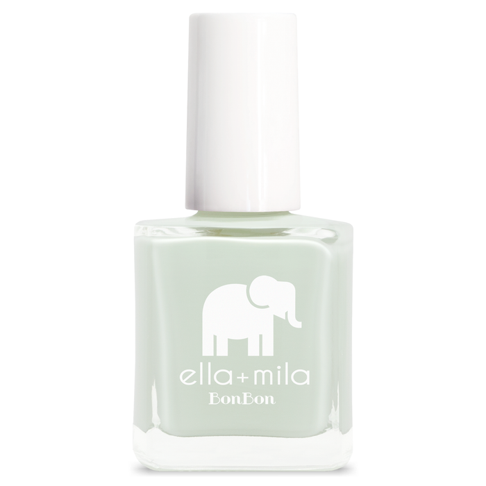 Pistache pale pastel green nail polish bottle – ella+mila