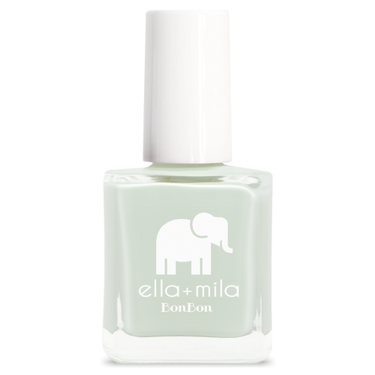 Pistache pale pastel green nail polish bottle – ella+mila