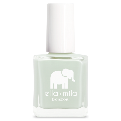 Pistache pale pastel green nail polish bottle – ella+mila