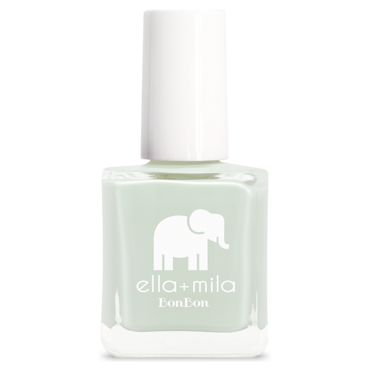 Pistache pale pastel green nail polish bottle – ella+mila