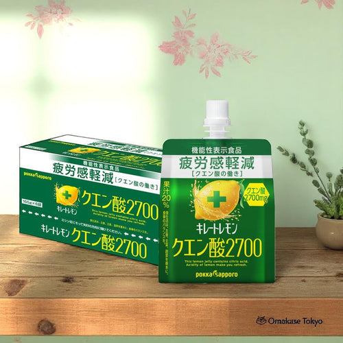 Pokka Sapporo Chelated Lemon Citric Acid Jelly, 6 Pieces