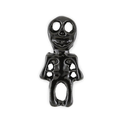 Pot of 4 Black Skeleton Halloween Charms   Naio Nails