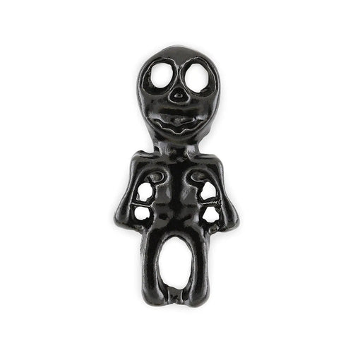 Pot of 4 Black Skeleton Halloween Charms   Naio Nails