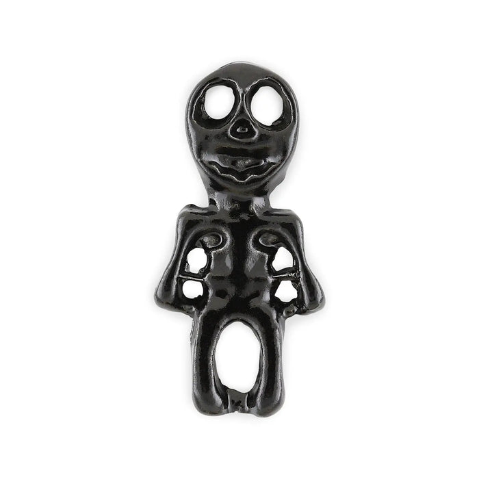 Pot of 4 Black Skeleton Halloween Charms   Naio Nails