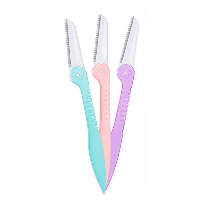 Premium Disposable Eyebrow & Face Razors (3pcs)