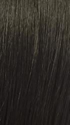 ITS A WIG premium synthetic wig with bangs in natural black straight texture close up for sleek everyday styling