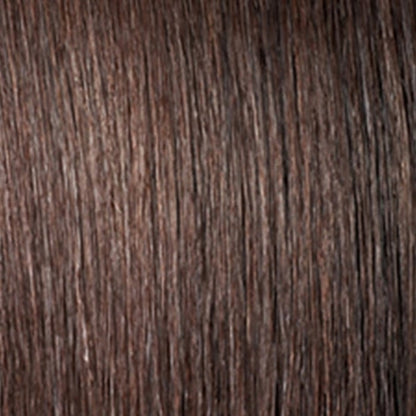 Brown afro puff ponytail extension hair texture from OUTRE for natural volume and style