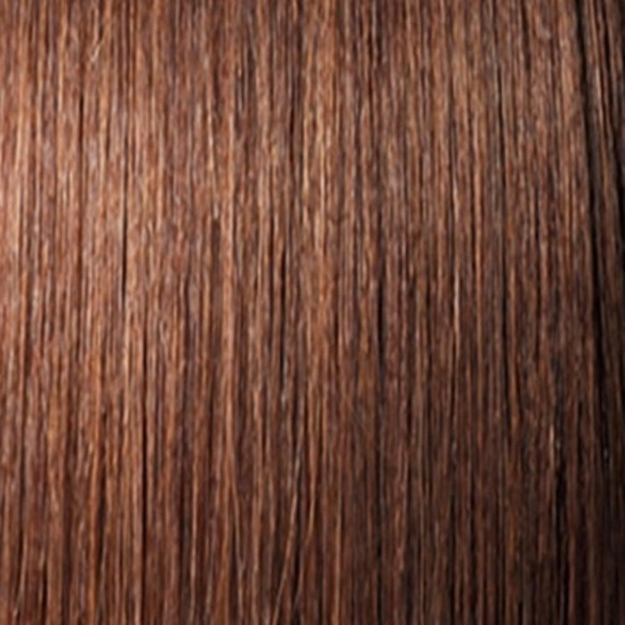 OUTRE afro puff ponytail extension in dark brown with smooth and silky texture