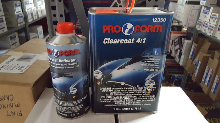 PRO FORM URETHANE CLEARCOAT With ACTIVATOR 4:1 Slow ACTIVATOR 4.2 VOC