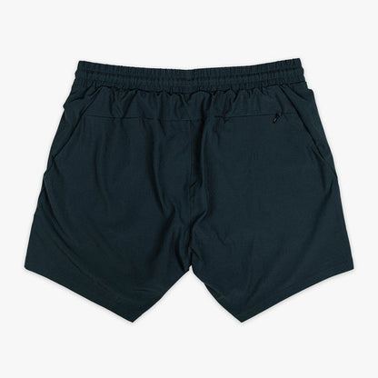 Black and white Pro Series youth shorts — back view
