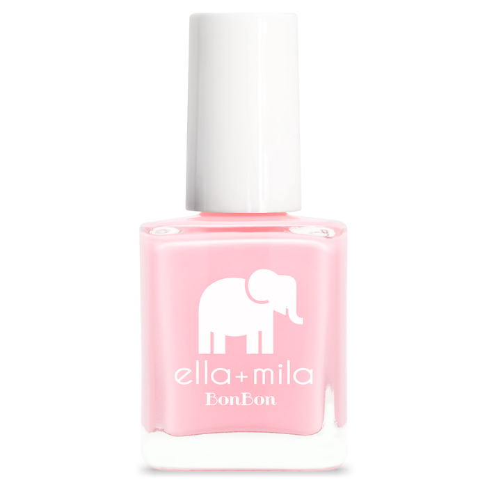 Pucker Up true bubblegum pink nail polish bottle – ella+mila