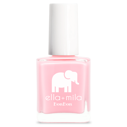 Pucker Up true bubblegum pink nail polish bottle – ella+mila