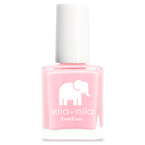 Pucker Up true bubblegum pink nail polish bottle – ella+mila