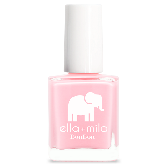 Pucker Up true bubblegum pink nail polish bottle – ella+mila
