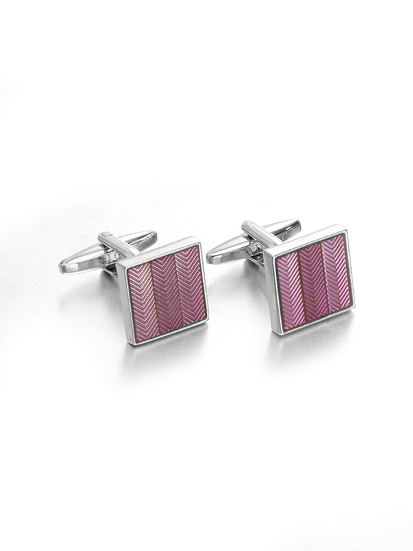 Purple Enamel Cufflinks