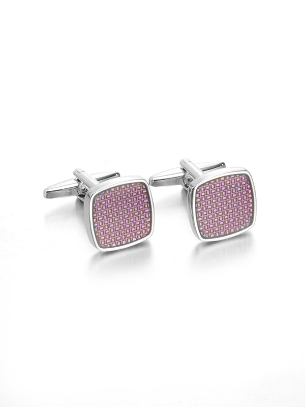 Purple Enamel Cufflinks