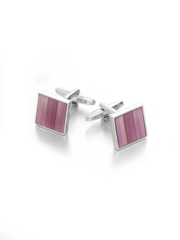 Purple Enamel Cufflinks