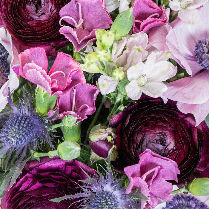 Purple DIY Flower Kit Up Close