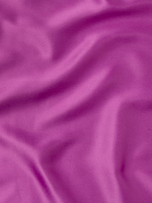Purple/ Navy Solid Silk Pocket Square