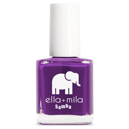 Purple Reign bright deep purple nail polish bottle – ella+mila