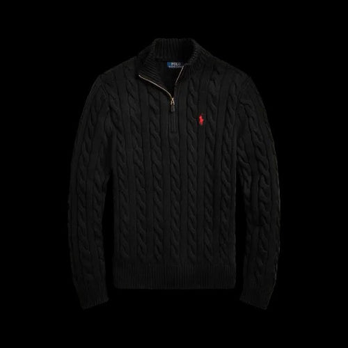 Ralph lauren cable knit quarter zip