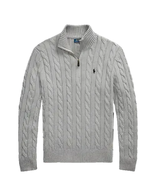 Ralph lauren cable knit quarter zip