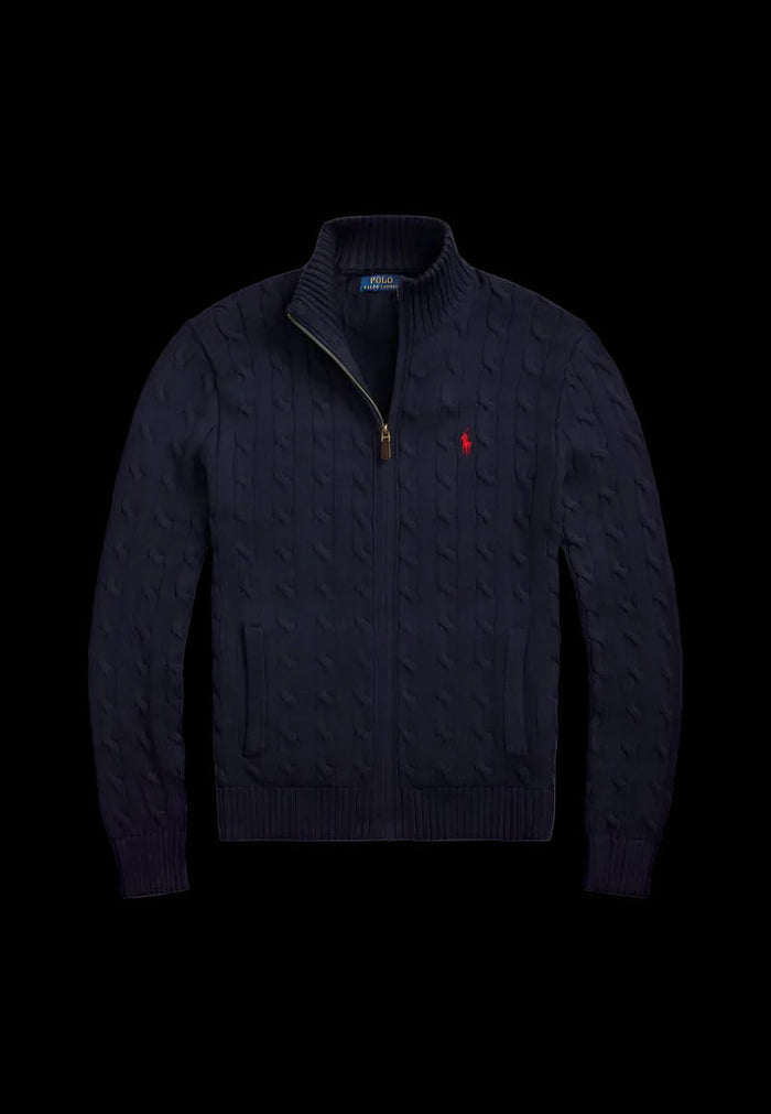 Ralph lauren cable knit quarter zip