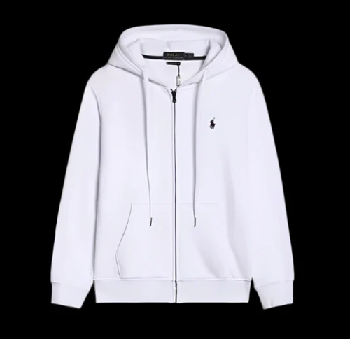 Ralph Lauren White Zip Up