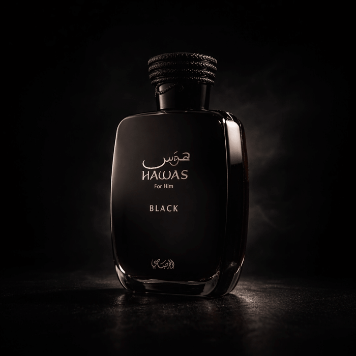 Rasasi Hawas Black For Him 100ml رصاصي حواس أسود له - Princess Cosmetics Qatar