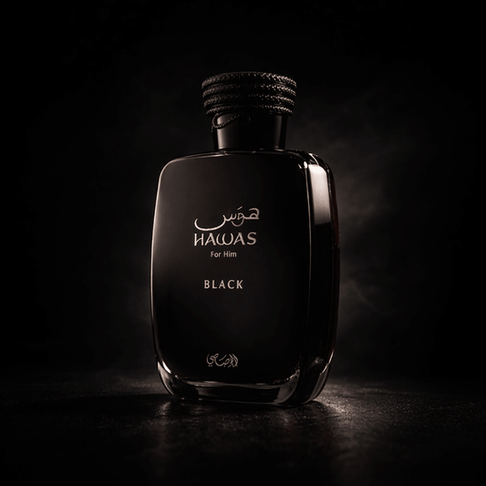 Rasasi Hawas Black For Him 100ml رصاصي حواس أسود له - Princess Cosmetics Qatar