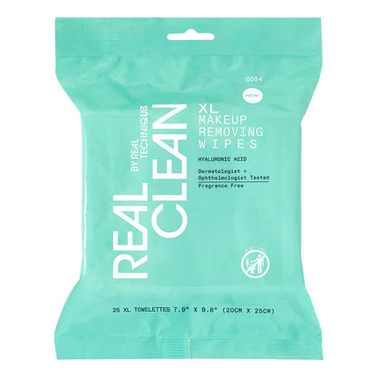 Real Techniques Real Clean XL Makeup Removing Wipes 25ct