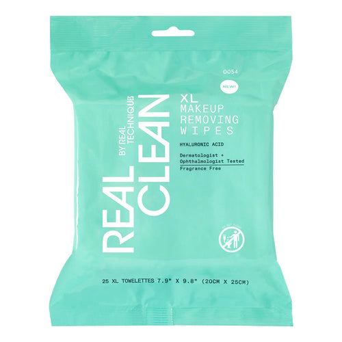 Real Techniques Real Clean XL Makeup Removing Wipes 25ct