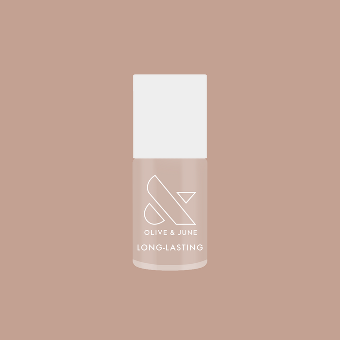 Real Toasty long-lasting nail polish bottle in toasted neutral beige for easy at-home mani and pedi.