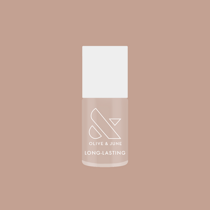 Real Toasty long-lasting nail polish bottle in toasted neutral beige for easy at-home mani and pedi.