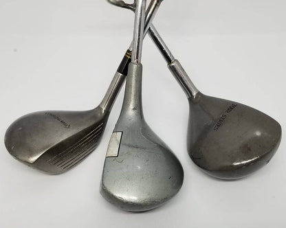 Recycled metal driver bottle opener gift by Vintage Golf Gifts, featuring a golf club design and sturdy metal construction.