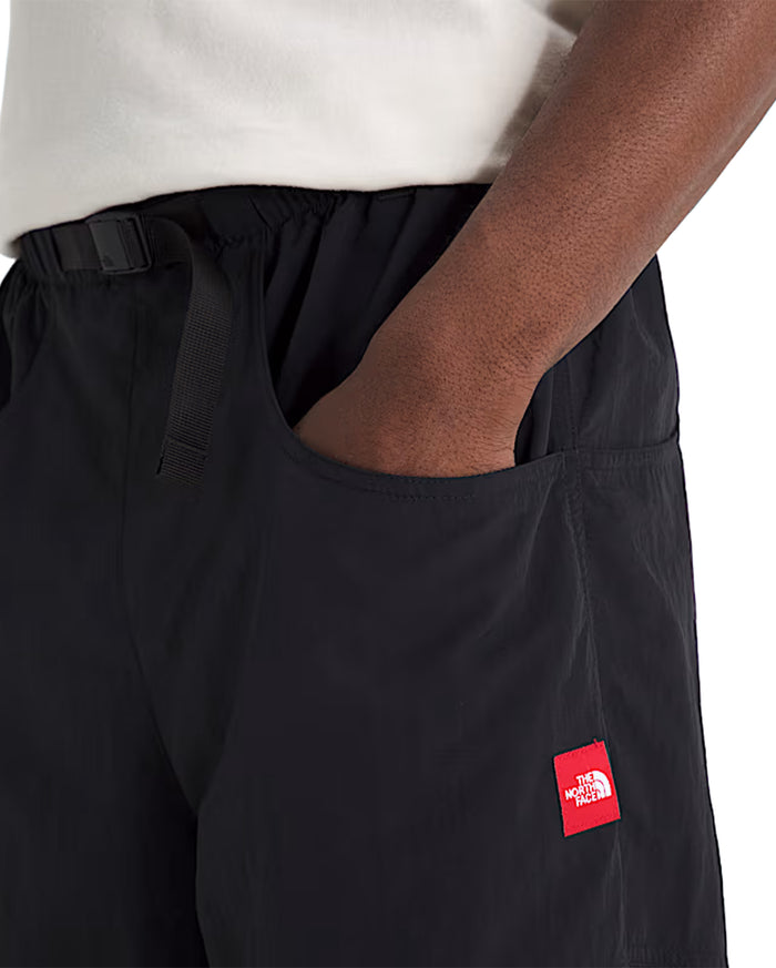 Red Box Nylon Belted Pant Black