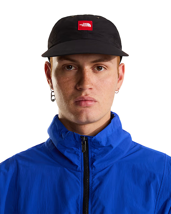 Red Box Nylon Hat Black
