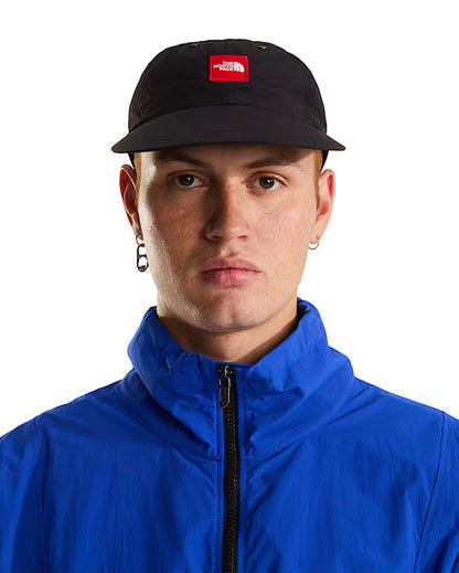 Red Box Nylon Hat Black