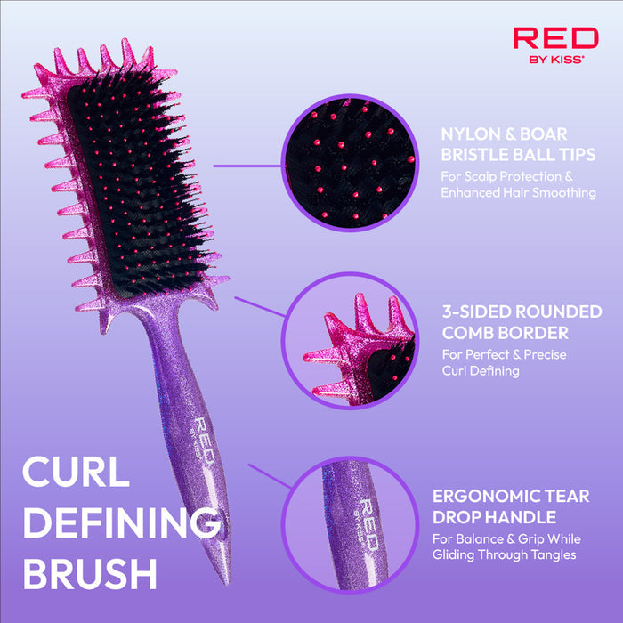 Red By Kiss Curl Defining Nylon & Boar Hair Brush