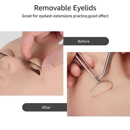 Removable Eyelids Practice Eyelashes Set| Swaniya Lashes