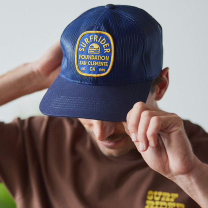 Retro Badge Mesh Trucker Hat