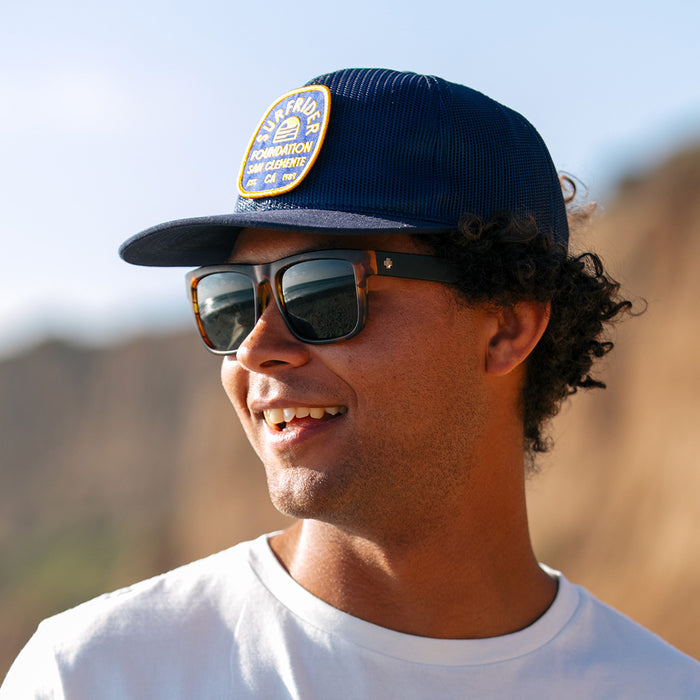 Retro Badge Mesh Trucker Hat