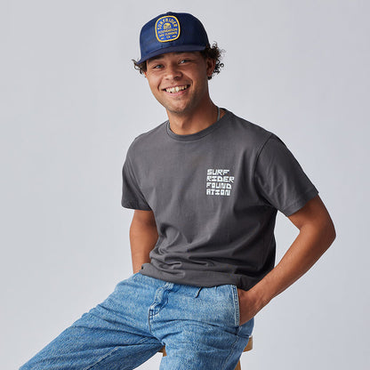 Retro Badge Mesh Trucker Hat