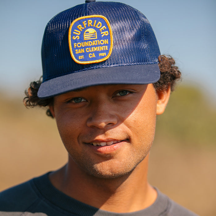 Retro Badge Mesh Trucker Hat