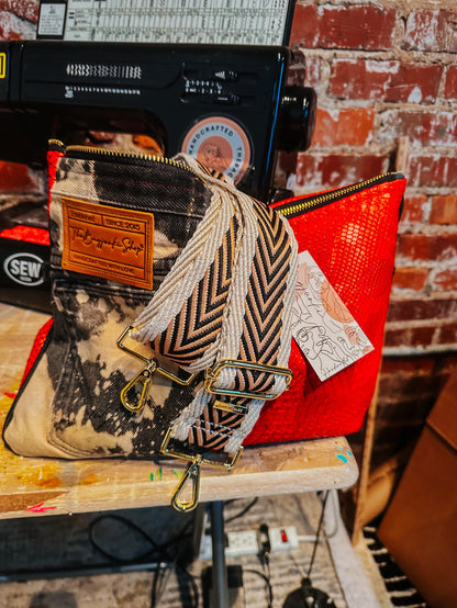 Reverse Acid Denim Clutch image 0