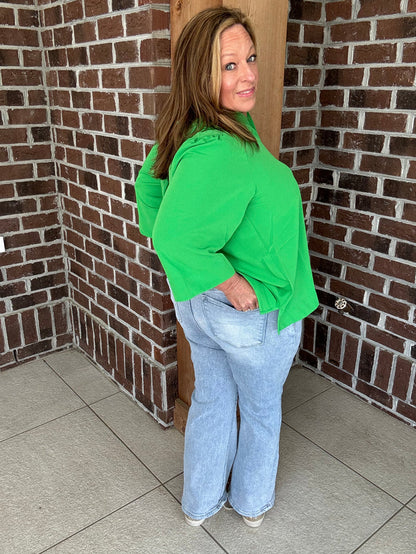 Risen Light Me Up Crop Kick Flare Jean